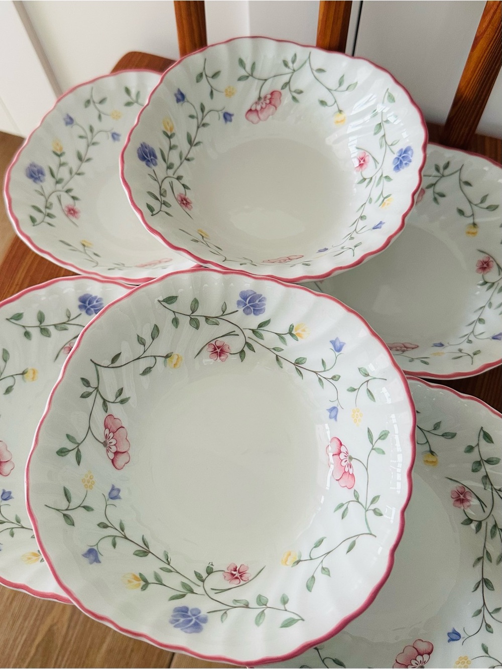Set of 6 Johnson Brothers Summer Chintz Bowls England
